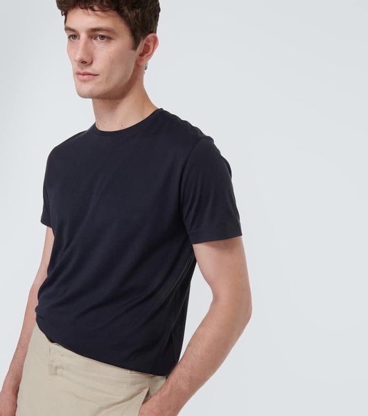 Slim-Fit Silk and Cotton-Blend Jersey T-Shirt