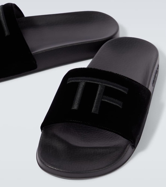 Harris logo velvet slides