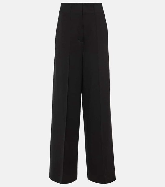 High-rise wide-leg pants