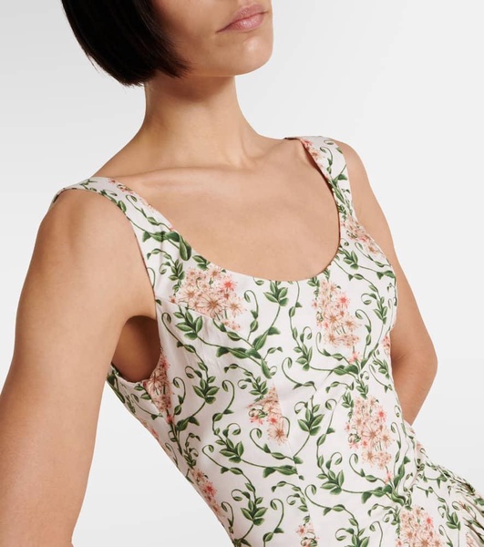 Pluma floral corset cotton dress