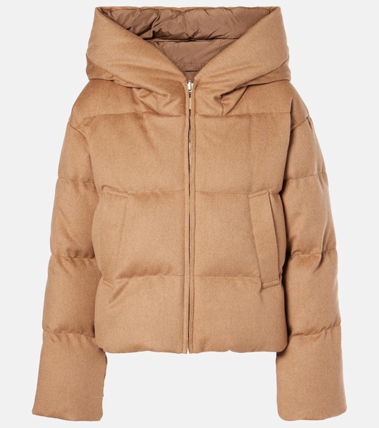 The Cube Dalia camel hair puffer jacket