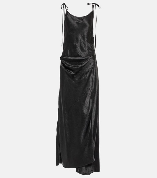 Satin maxi dress