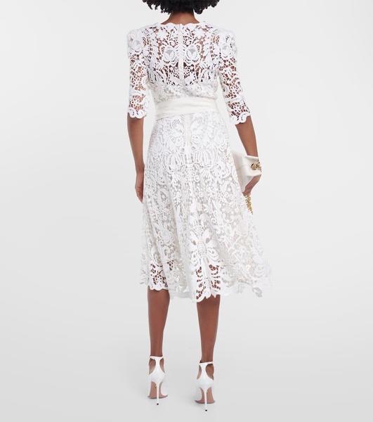 Lace midi dress