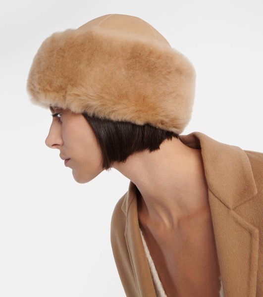 Colbacco shearling and cashmere hat