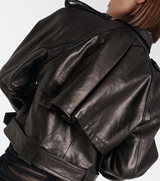 Hammond leather biker jacket