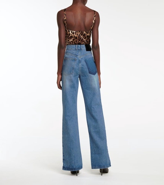 High-rise wide-leg jeans