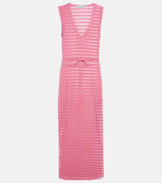 Annabel open-knit midi dress