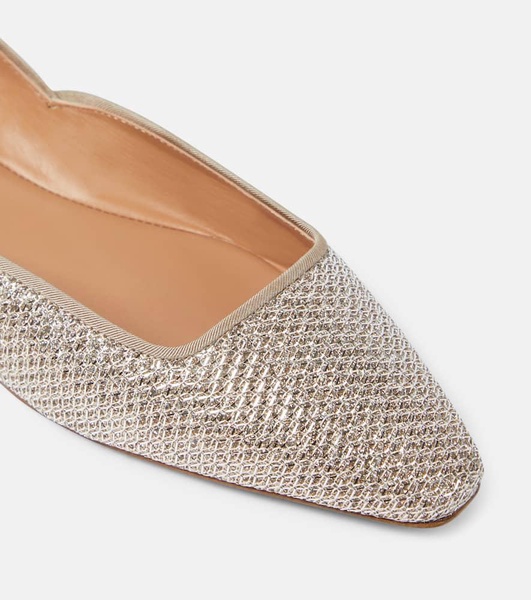 Maia metallic mesh ballet flats