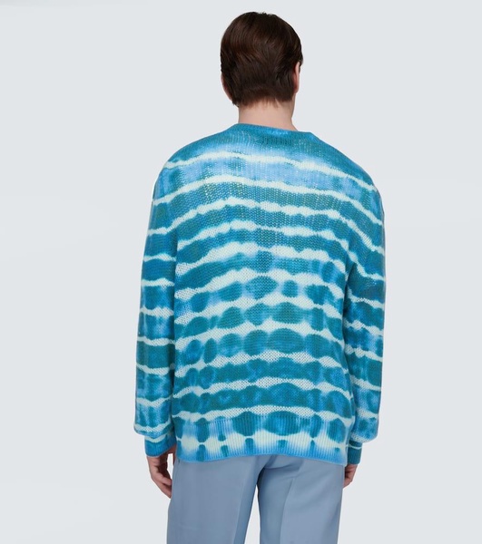 Tie-dye cashmere and wool sweater