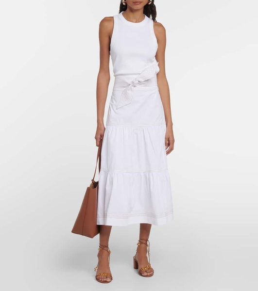 Austyn cotton-blend midi dress