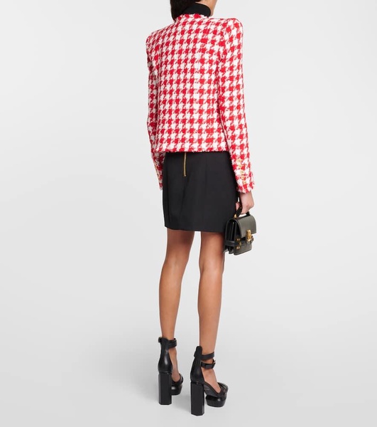 Houndstooth tweed jacket