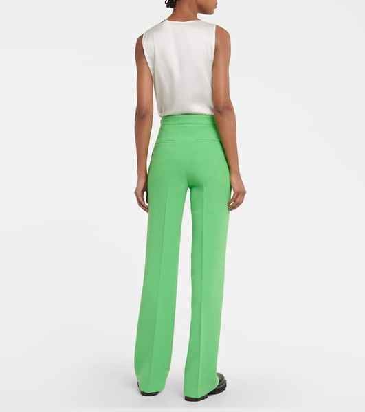 Vesta high-rise wide-leg virgin wool pants