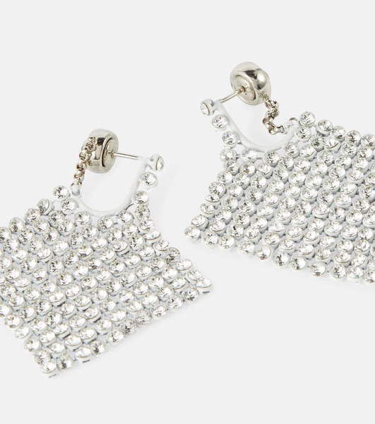 G Mesh crystal-embellished earrings