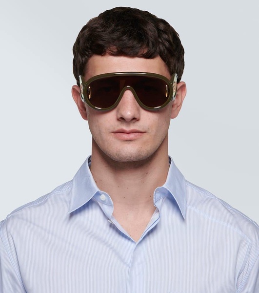 Wave shield sunglasses