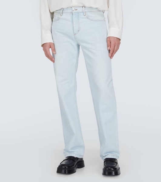 Mid-rise denim jeans