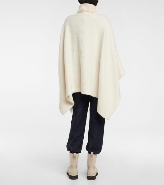 Britney cashmere and silk poncho