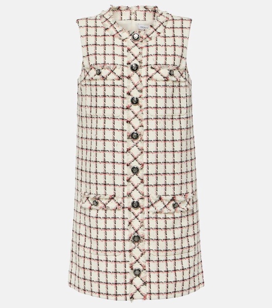 Laurel cotton-blend tweed minidress