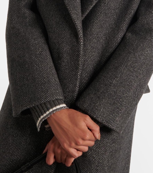 Wool and cashmere overcoat