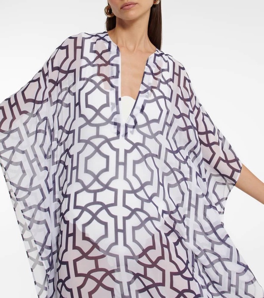 Roxanne printed chiffon kaftan