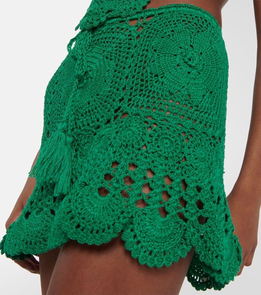 Crochet miniskirt