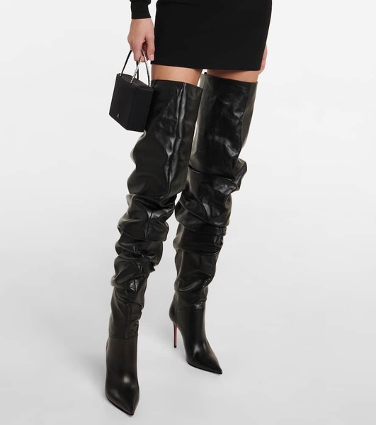 Jahleel leather over-the-knee boots