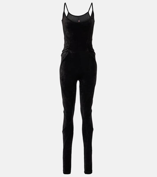 Lilies Zephyr velvet catsuit