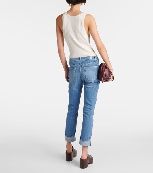 Low-rise slim jeans