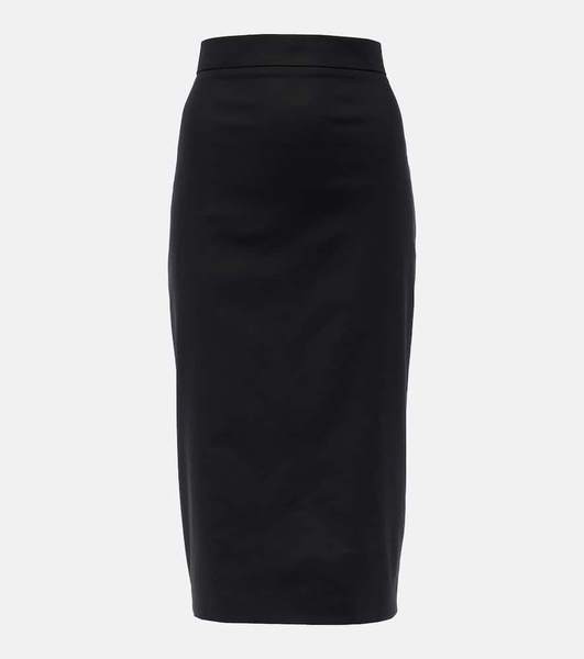 Eden cotton-blend pencil skirt