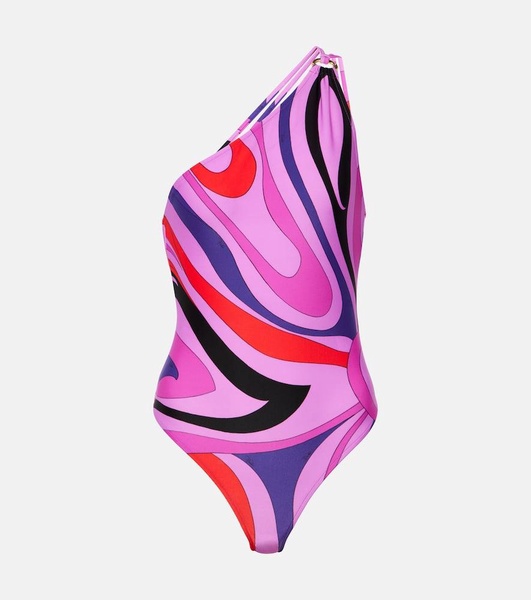 Printed lycra one piece swimsuit