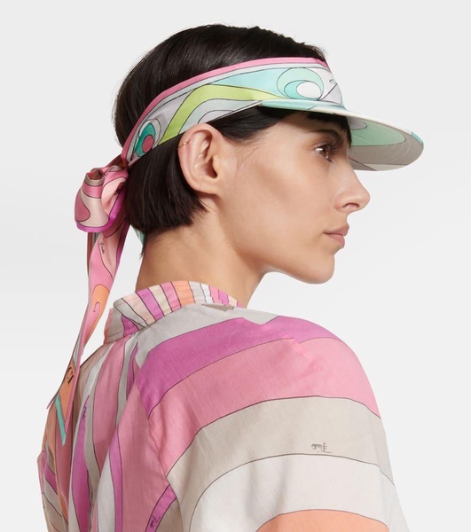 Iride silk twill visor