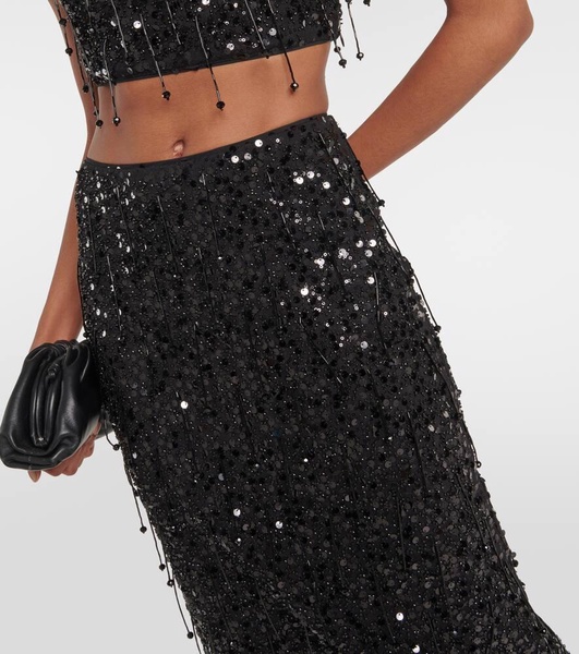 Gisele sequined midi skirt