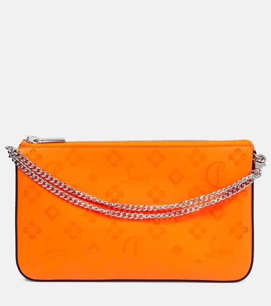 Loubila printed leather clutch