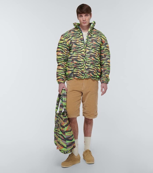 Camouflage quilted cotton jacket