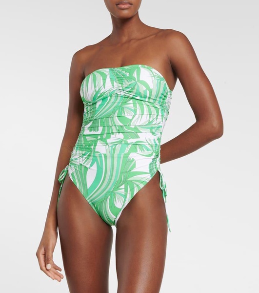 Sydney strapless printed swimsuit