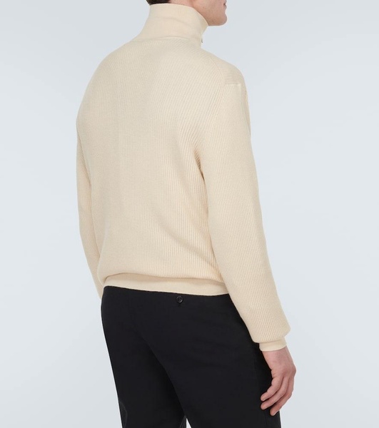 Akan cashmere and silk half-zip sweater