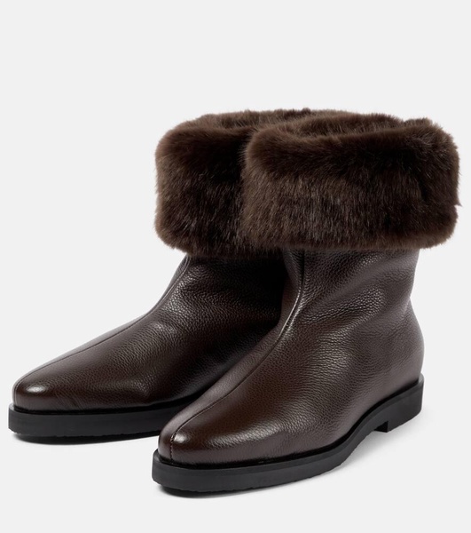 The Off-Duty faux fur-lined leather boots