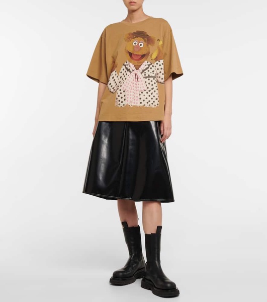 2 Moncler 1952 faux leather midi skirt