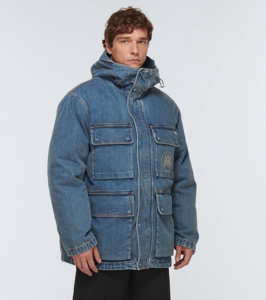 Denim down jacket