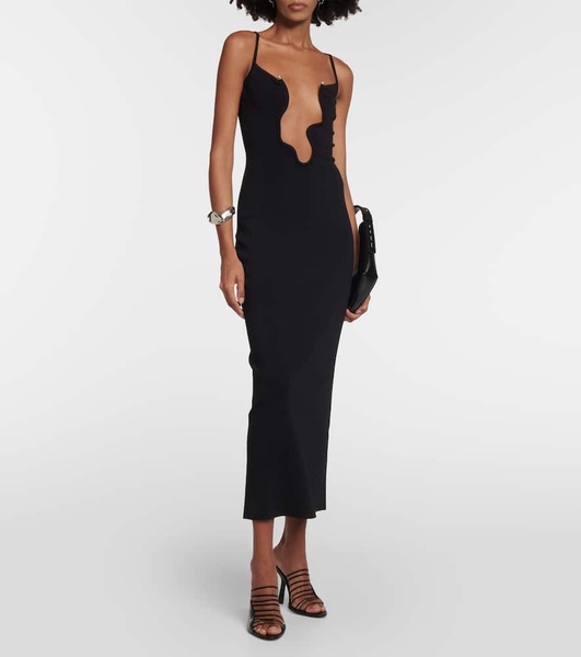 Salacia sleeveless cutout midi dress