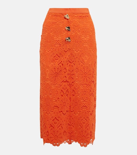 Lace pencil skirt