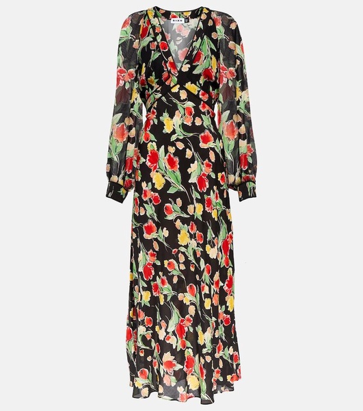 Ayla floral midi dress