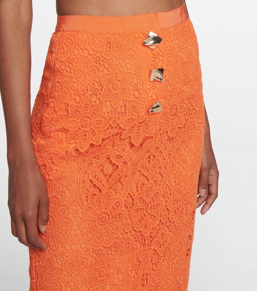 Lace pencil skirt