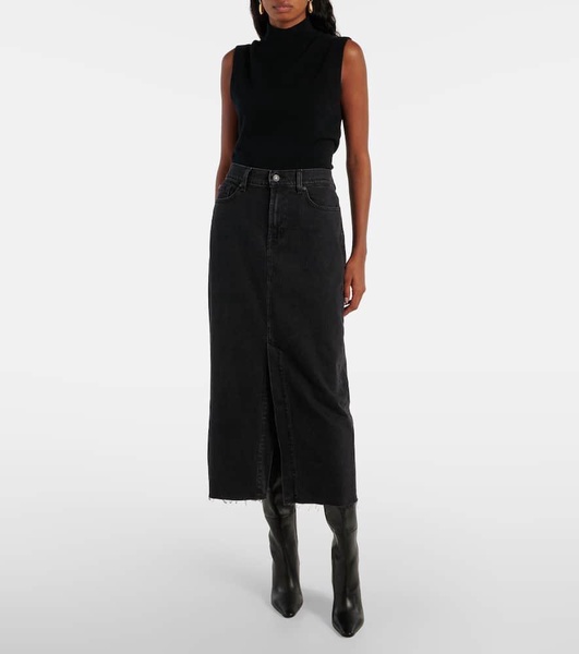 Kellie denim midi skirt