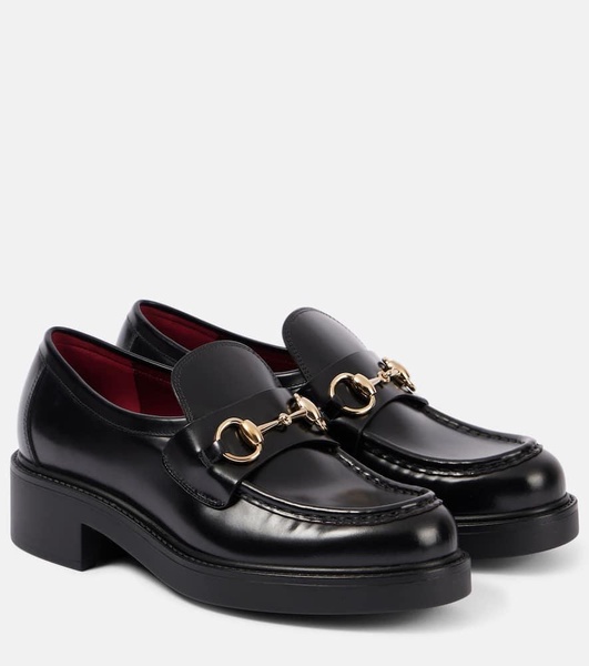 Horsebit leather loafers