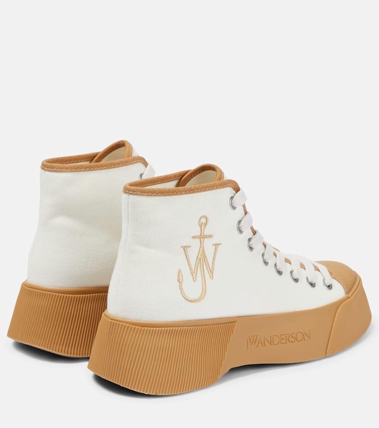 Canvas high-top sneakers