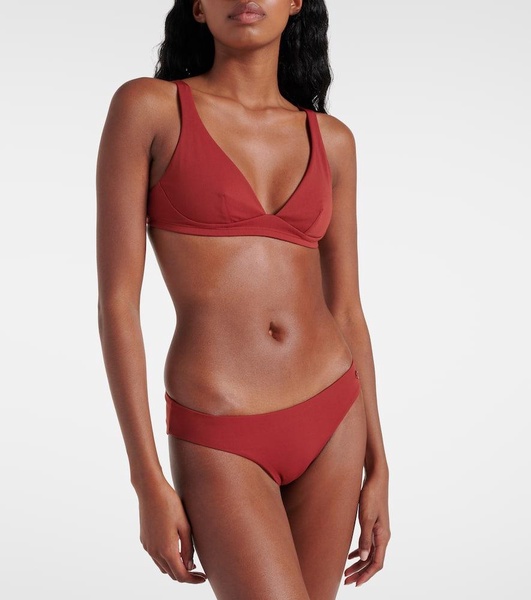 Marine low-rise bikini bottoms