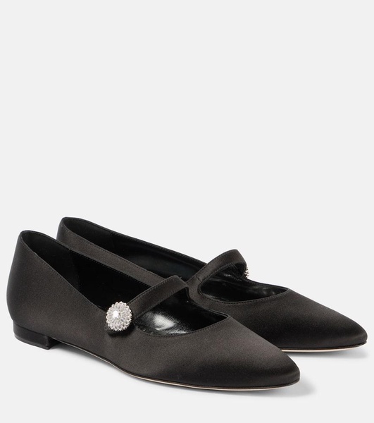 Marijana satin ballet flats