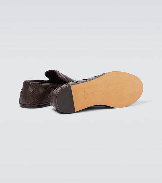 Sunday Intrecciato leather slip-on shoes