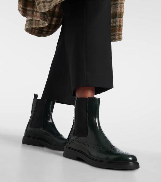 Leather Chelsea boots