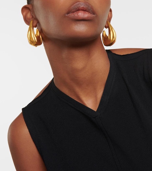 Olivia Medium gold-plated hoop earrings